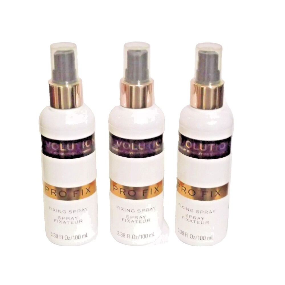 Makeup Revolution Pro Fix Fixing Spray Long-Lasting Durable 100 ml. Pack of 3
